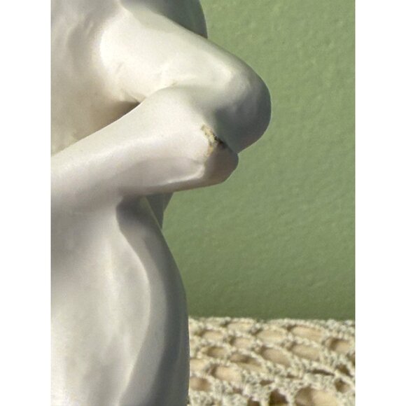 Vintage 50's Glam Lady White Ceramic Bud Vase Ruben Originals - Picture 5 of 16